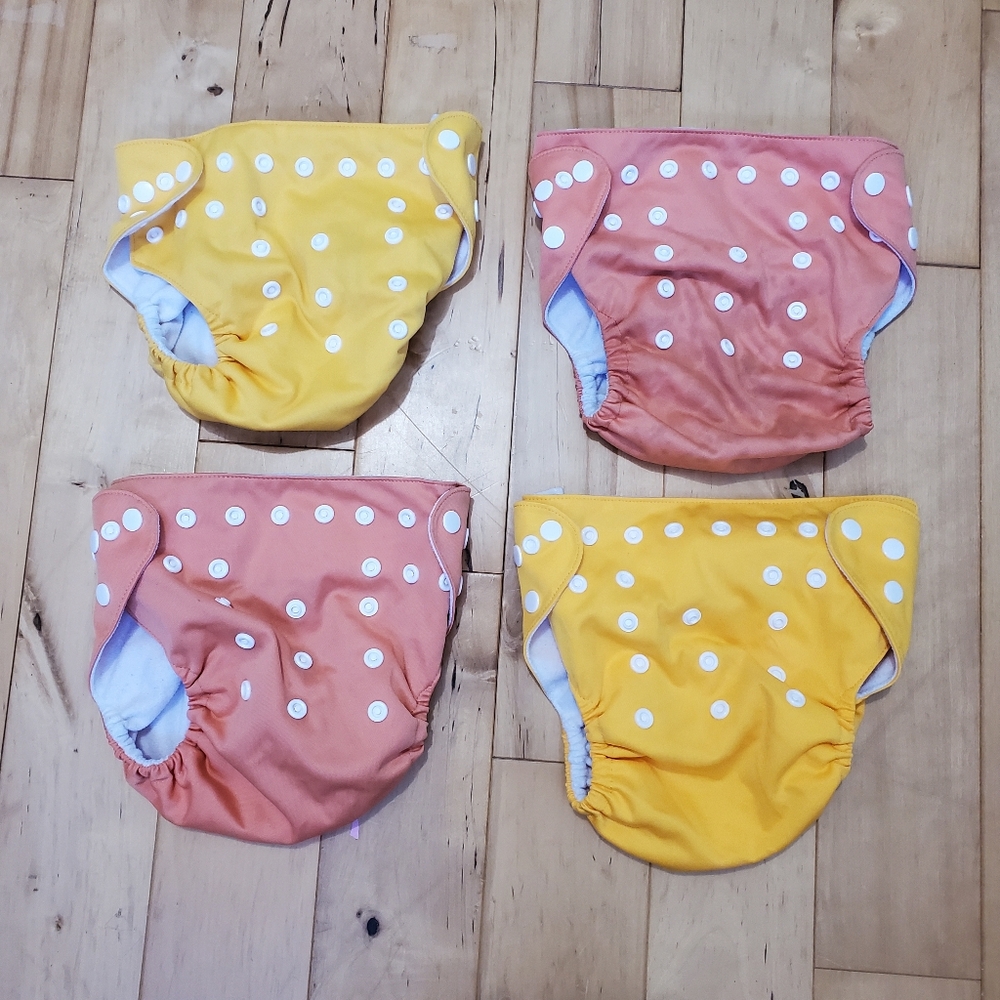 Alba Baby Cloth Diaper Covers - Yellow and Pink Multi-size